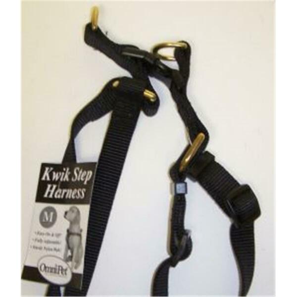 Omni Pet No.19MBK Step in Harness Nylon Size 18-28in Medium Color Black 445-19020